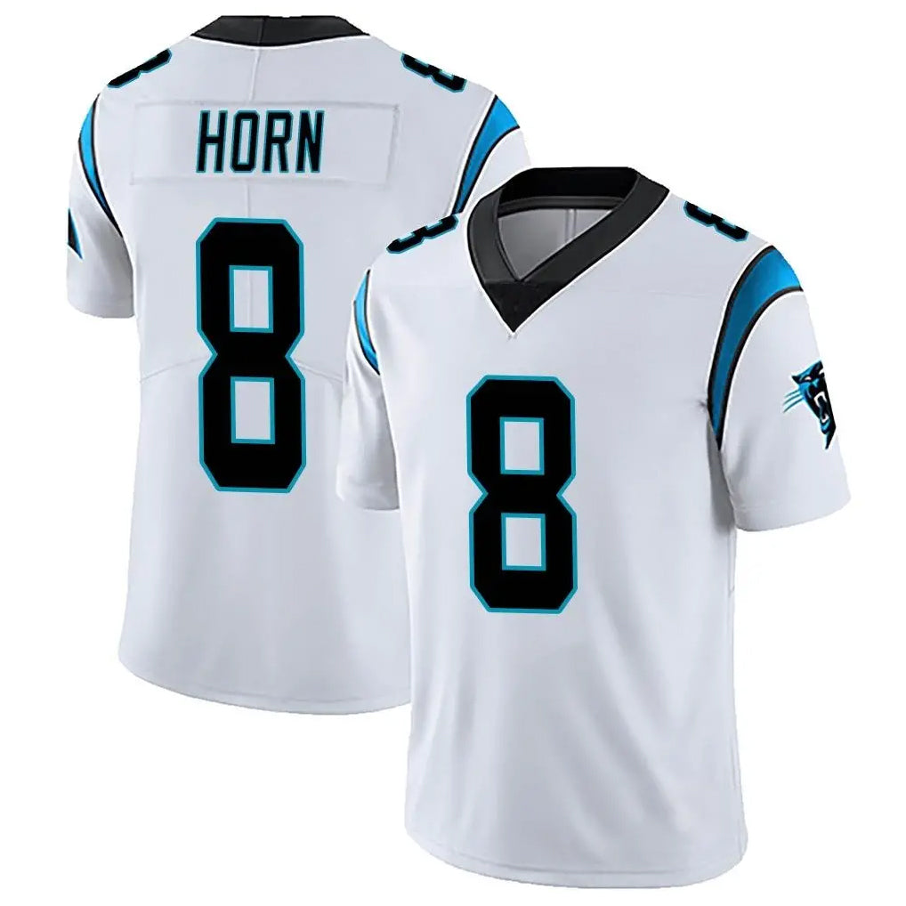 C.Panthers #8 Jaycee Horn Player White Vapor Untouchable Limited Game Jdoa Stitched Jerseys