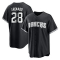 A.Diamondbacks #28 Nolan Arenado Player Black Game Home Jdoa Stitched Jerseys