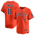 H.Astros #11 Cam Smith Player Orange Home Limited Jdoa Stitched Jerseys