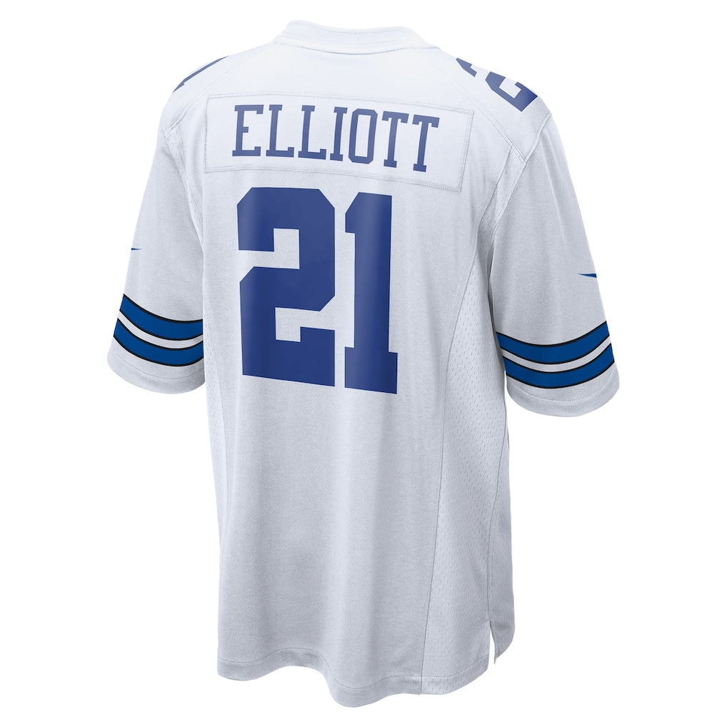 Jdoa D.Cowboys #21 Ezekiel Elliott White Alternate Game Jersey