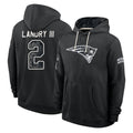 NE.Patriots #2 Harold Landry III Player 2026 Black Logo Pullover Hoodies Limited Game Jdoa Stitched Jerseys