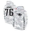 NE.Patriots #76 Morgan Moses Player Arctic Camo Salute to Service Pullover Hoodies Limited Game Jdoa Stitched Jerseys