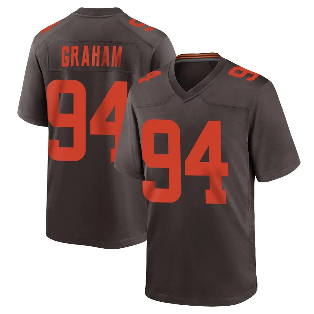 C.Browns #94 Mason Graham Player Brown Alternate Home Game Jdoa Stitched Jerseys