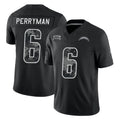 LA.Chargers #6 Denzel Perryman Player Black Limited 2026 Salute to Service Home Game Stitched Jerseys
