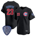 C.Cubs #23 Ryne Sandberg Player Black Vapor Premier Limited Home Jdoa Stitched Jerseys