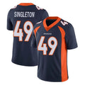 D.Broncos #49 Alex Singleton Player Navy Vapor Untouchable Limited Game Jdoa Stitched Jerseys