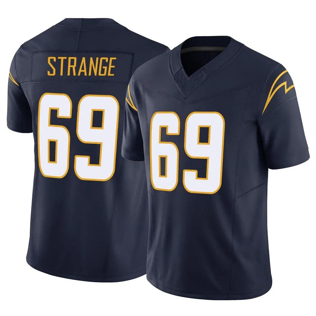 LA.Chargers #69 Cole Strange Player Navy Limited Vapor F.U.S.E. Home Game Stitched Jerseys