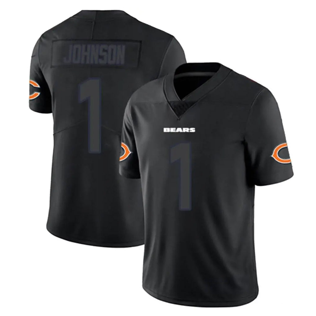 C.Bears #1 Jaylon Johnson Player Black Impact Limited Game Jdoa Stitched Jerseys