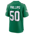 Jdoa P.Eagles #50 Jaelan Phillips Kelly Green Alternate 2 Game Jersey