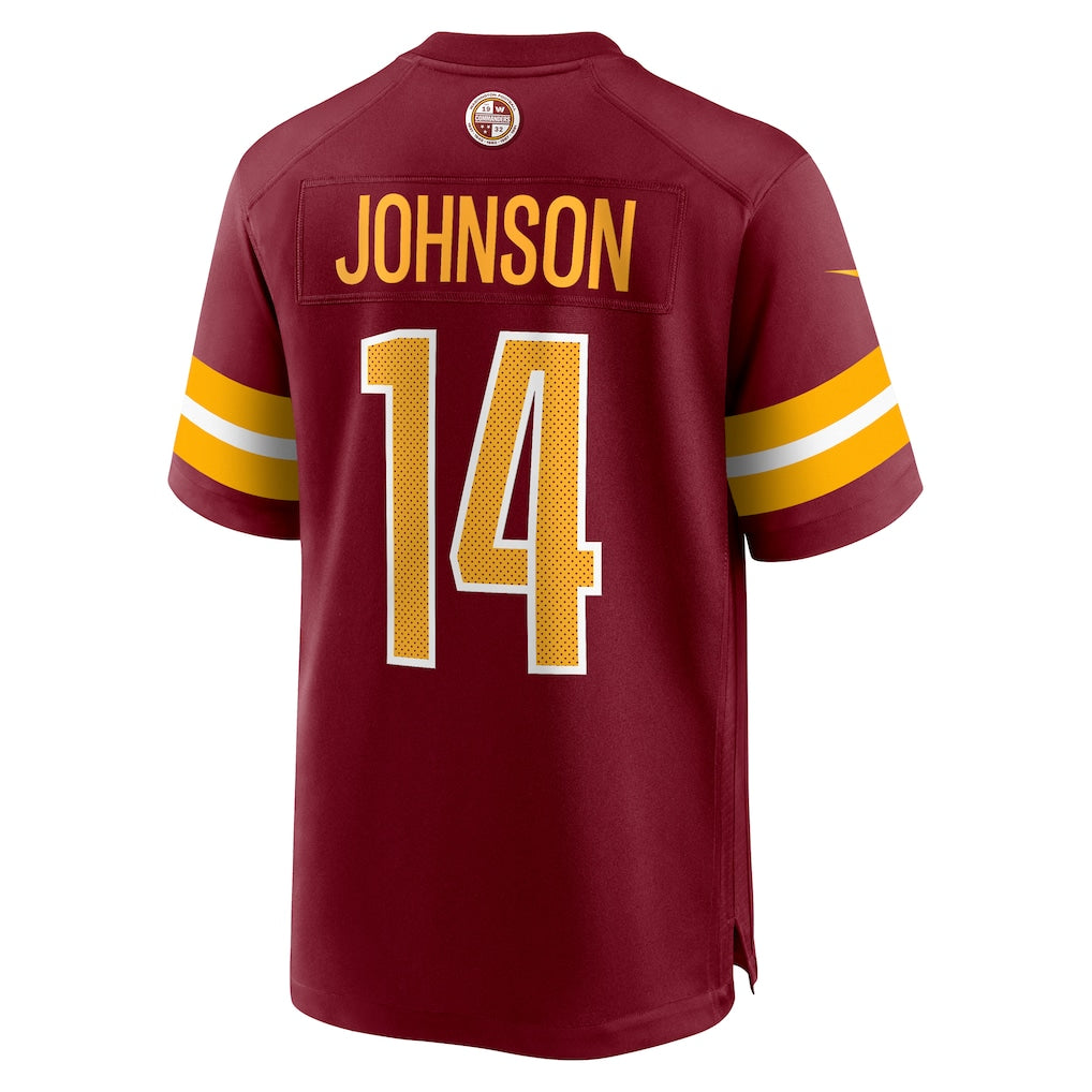 Jdoa W.Commanders #14 Josh Johnson Burgundy Team Game Jersey