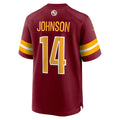 Jdoa W.Commanders #14 Josh Johnson Burgundy Team Game Jersey