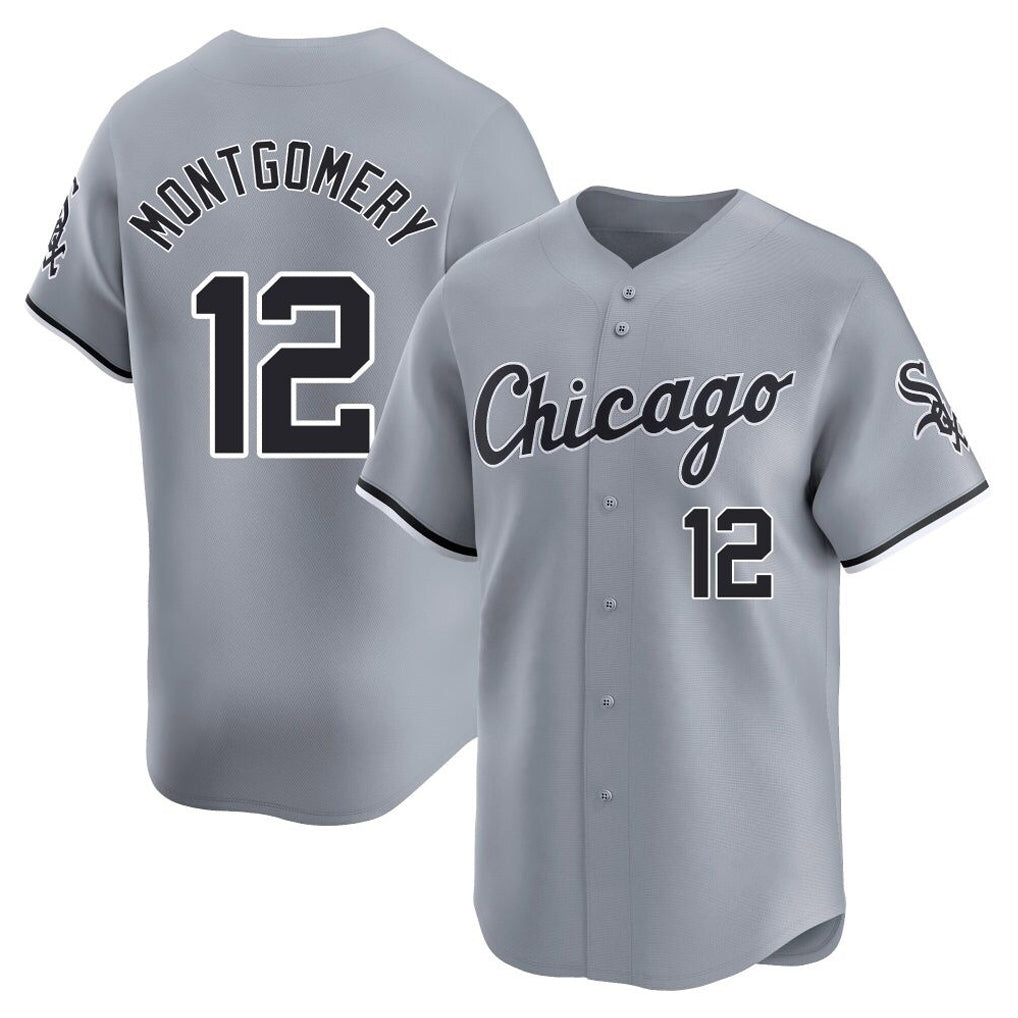 C.White Sox #12 Colson Montgomery Player Gray Road Limited Home Jdoa Stitched Jerseys