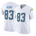 LA.Chargers #83 David Njoku Player White Limited Vapor F.U.S.E. Home Game Stitched Jerseys