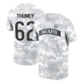 C.Bears #62 Joe Thuney Player Arctic Camo Salute to Service Performance T-Shirt Limited Jdoa Stitched Jerseys