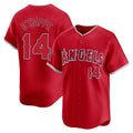 LA.Angels #14 Logan O'Hoppe Player Red Home Limited Jdoa Stitched Jerseys