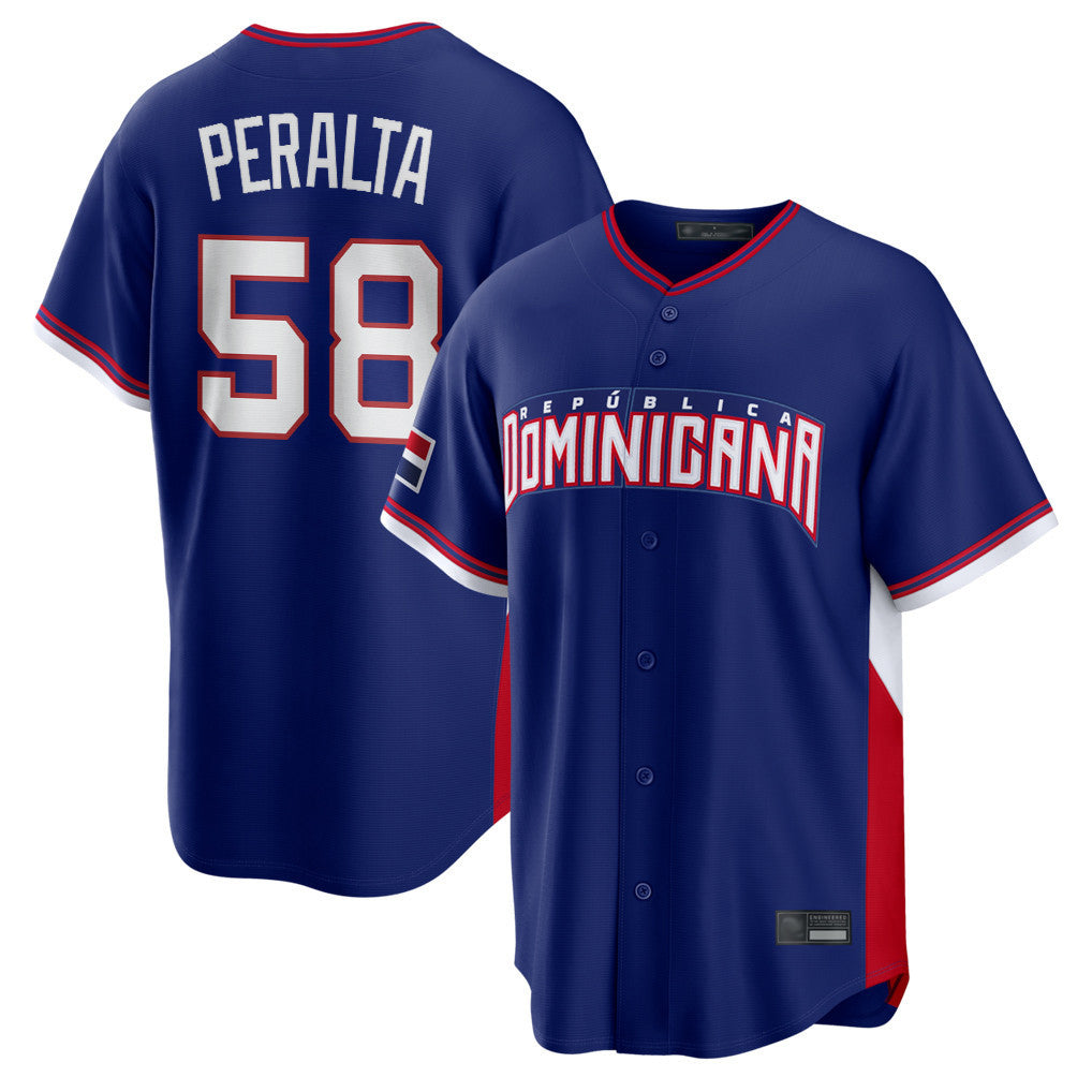 S.Diego Padres #58 Wandy Peralta Player Royal 2026 World Classic Home Limited Jdoa Stitched Jerseys