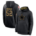 D.Cowboys #52 Tyler Booker Player Black Salute to Service Pullover Hoodies Limited Jdoa Stitched Jerseys