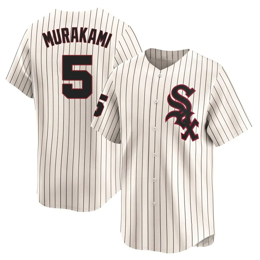 C.White Sox #5 Munetaka Murakami Player Cream Cooperstown Collection Limited Home Jdoa Stitched Jerseys
