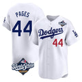 LA.Dodgers #44 Andy Pages Player White World Series Limited Home Jdoa Stitched Jerseys