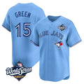 T.Blue Jays #15 Chad Green Player Blue 2025 World Series Game Jdoa Stitched Jerseys