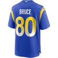 Jdoa LA.Rams #80 Isaac Bruce Royal Game Retired Player Jersey