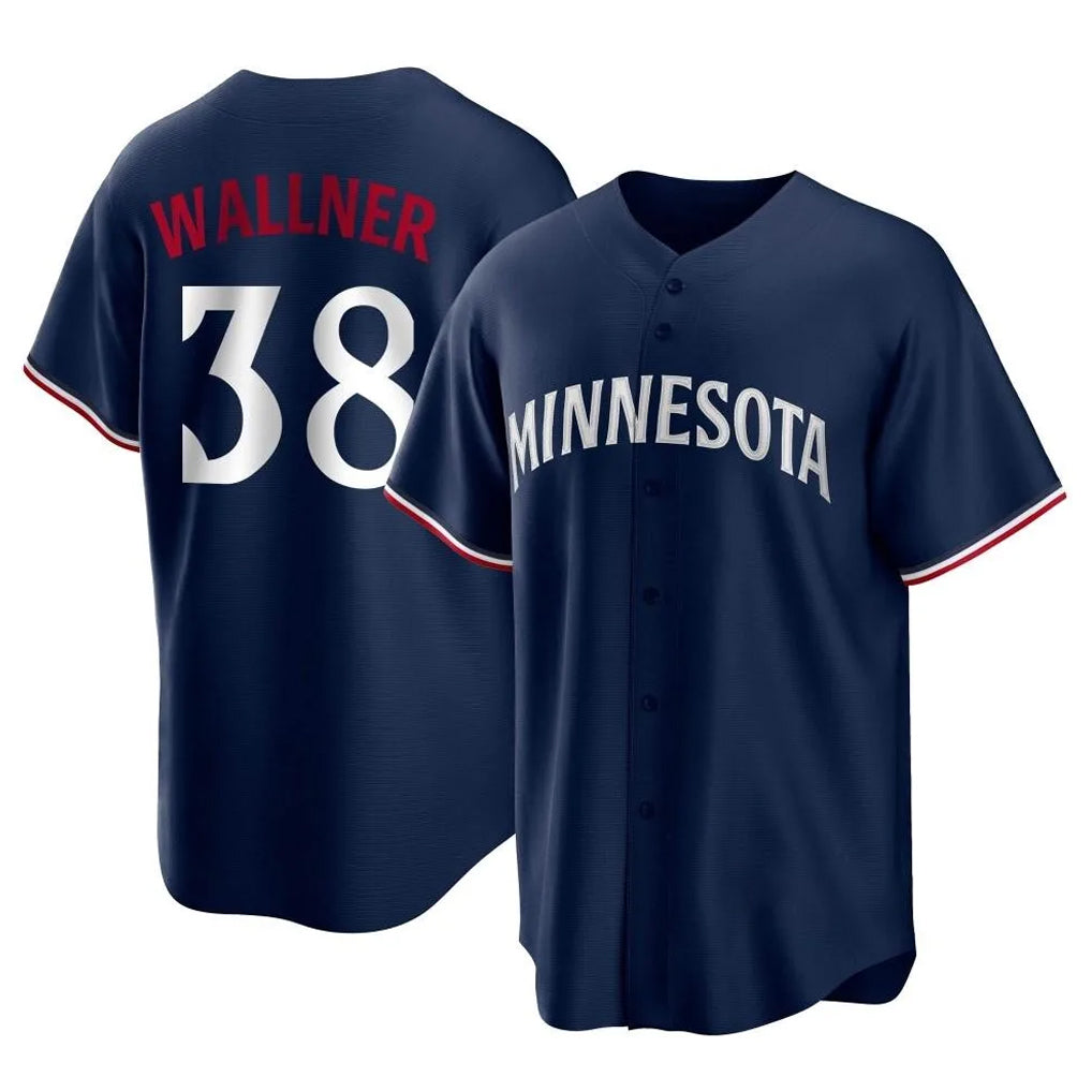 M.Twins #38 Matt Wallner Player Navy Replica Alternate Home Jdoa Stitched Jerseys