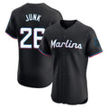 M.Marlins #26 Janson Junk Player Black Vapor Home Limited Elite Jdoa Stitched Jerseys