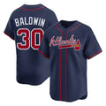 A.Braves #30 Drake Baldwin Player Navy Limited Home Game Jdoa Stitched Jerseys