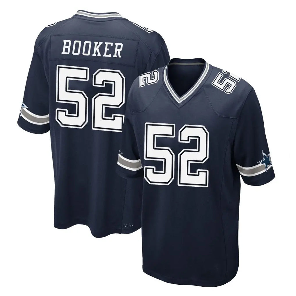 D.Cowboys #52 Tyler Booker Player Navy Home Game Jdoa Stitched Jerseys