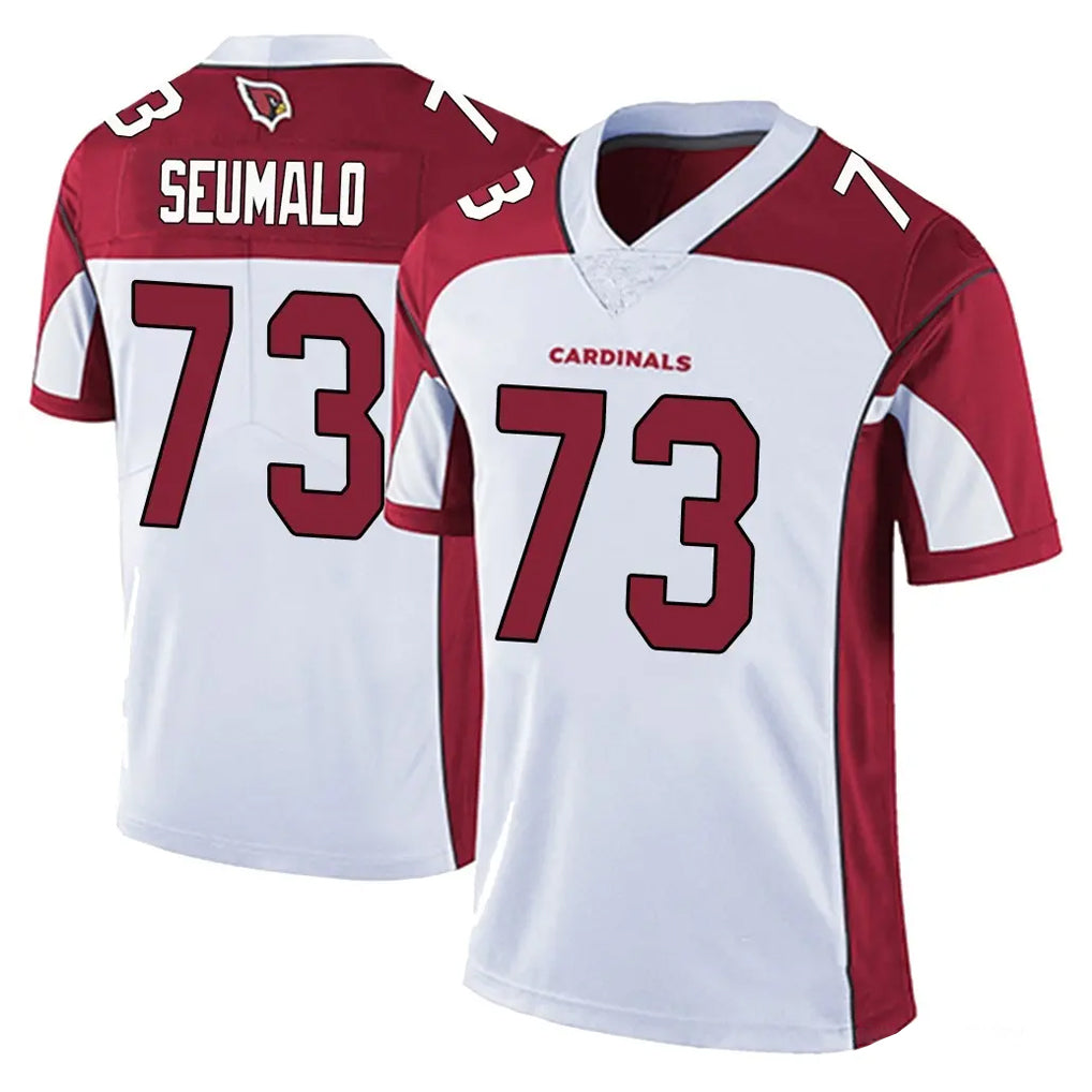 A.Cardinals #73 Isaac Seumalo Player White Vapor Limited Home Game Jdoa Stitched Jerseys