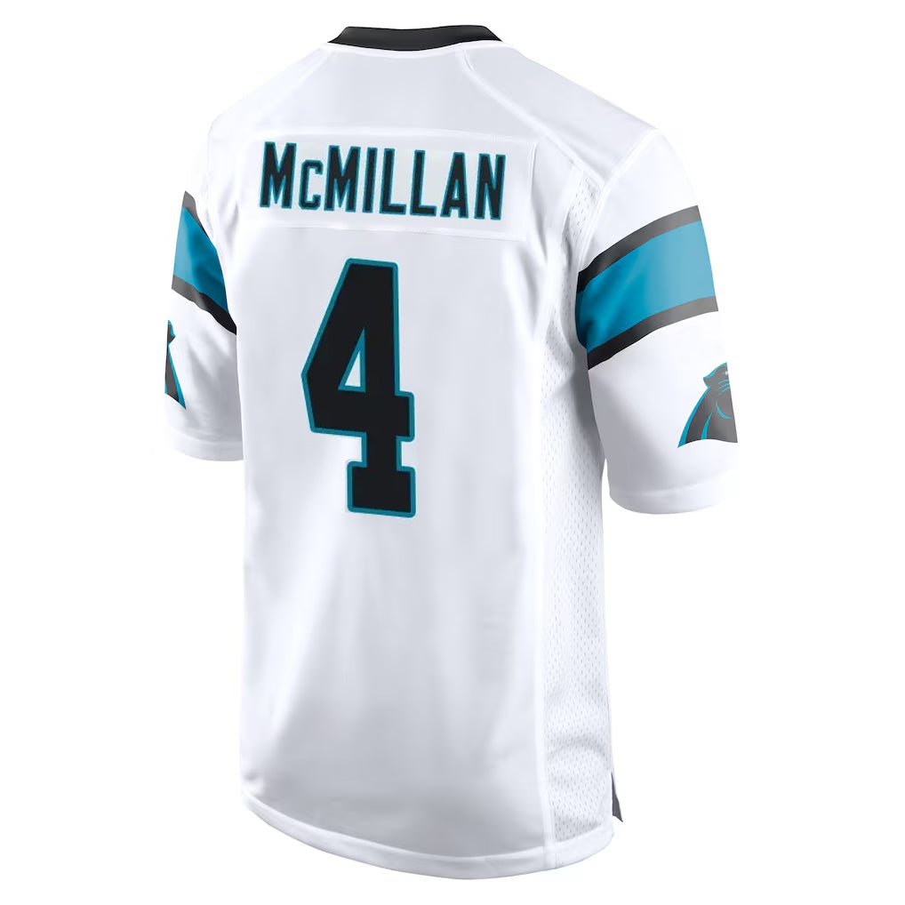 C.Panthers #4 Tetairoa McMillan Player White Game Jdoa Stitched Jerseys