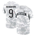 C.Bears #9 Jim McMahon Player Arctic Camo Salute to Service Performance T-Shirt Limited Jdoa Stitched Jerseys