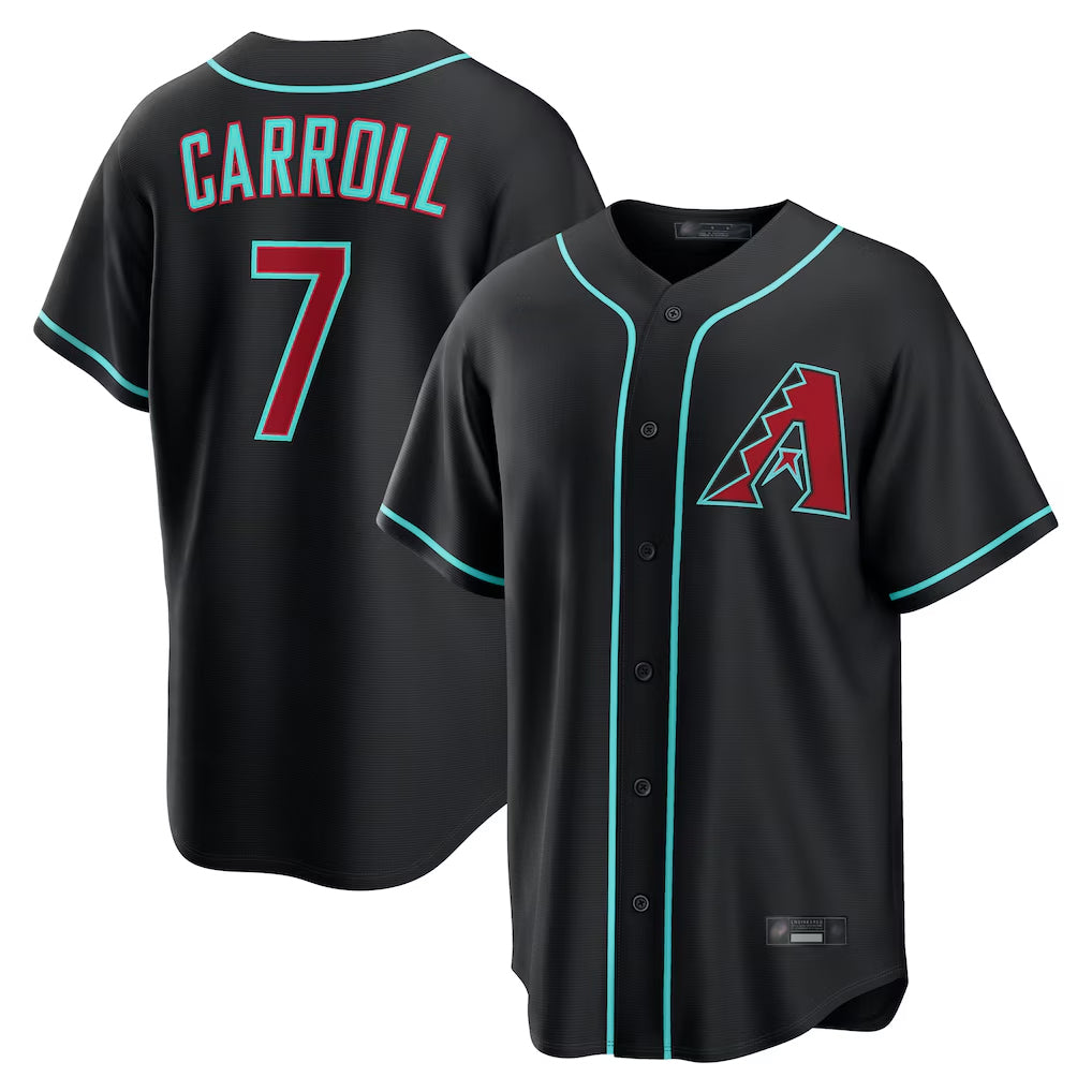 A.Diamondbacks #7 Corbin Carroll Player Black Home Game Jdoa Stitched Jerseys