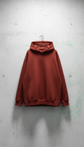 Statement Hooded Jacket Brick Red