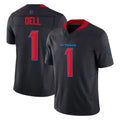 H.Texans #1 Tank Dell Player Navy Limited 2nd Alternate Vapor F.U.S.E. Home Game Jdoa Stitched Jerseys
