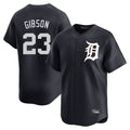 D.Tigers #23 Kirk Gibson Player Navy Home Limited Game Jdoa Stitched Jerseys