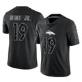 D.Broncos #19 Marvin Mims Jr. Player Black Reflective Limited Jdoa Stitched Jerseys