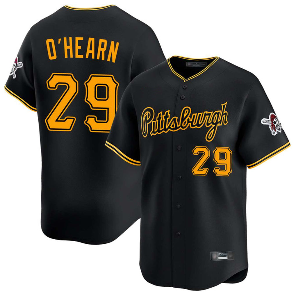 P.Pirates #29 Ryan O'Hearn Player Black Alt Home Limited Jdoa Stitched Jerseys