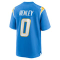Jdoa LA.Chargers #0 Daiyan Henley Powder Blue Team Game Jersey