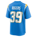 Jdoa LA.Chargers #39 Eric Rogers Powder Blue Team Game Jersey