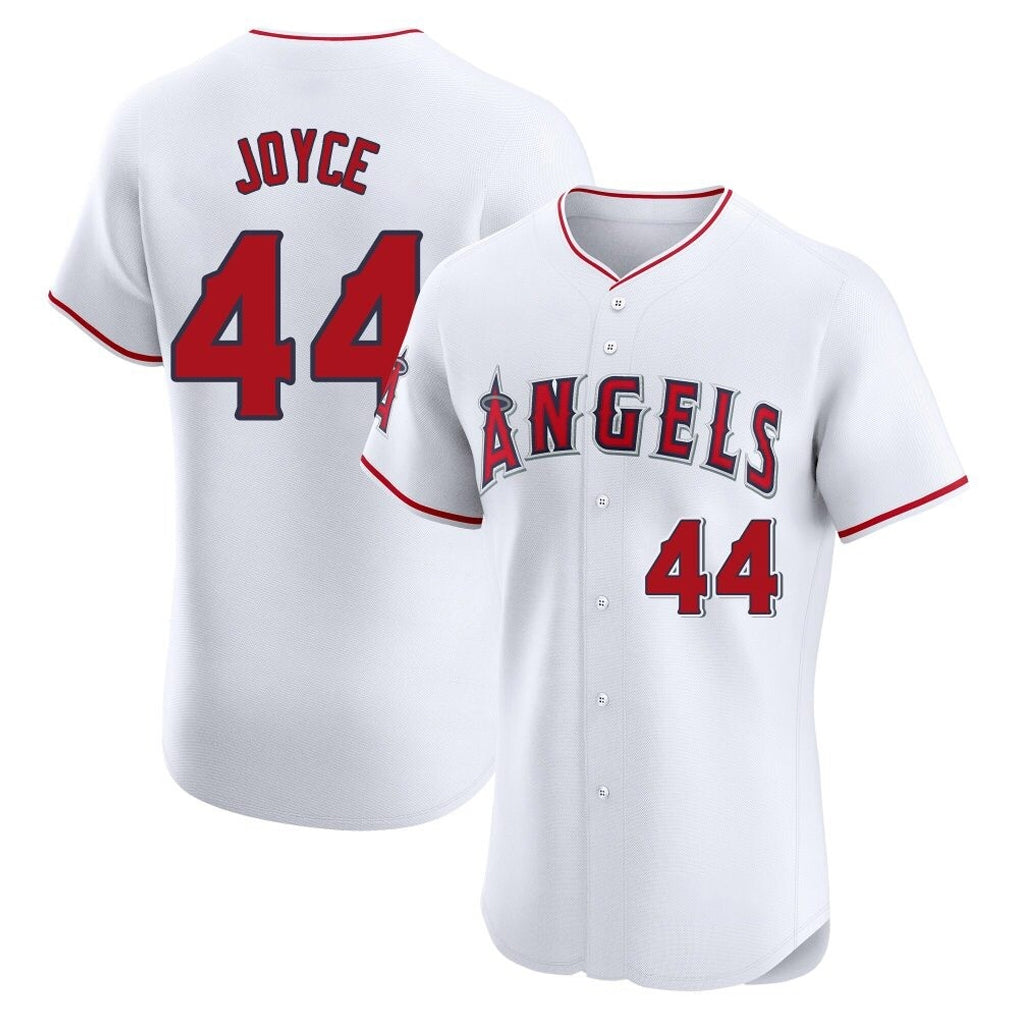 LA.Angels #44 Ben Joyce Player White Limited Elite Jdoa Stitched Home Jerseys