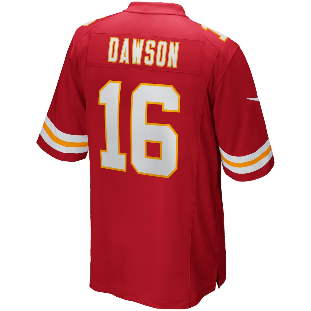 Jdoa KC.Chiefs #16 Len Dawson Red Game Retired Player Jersey