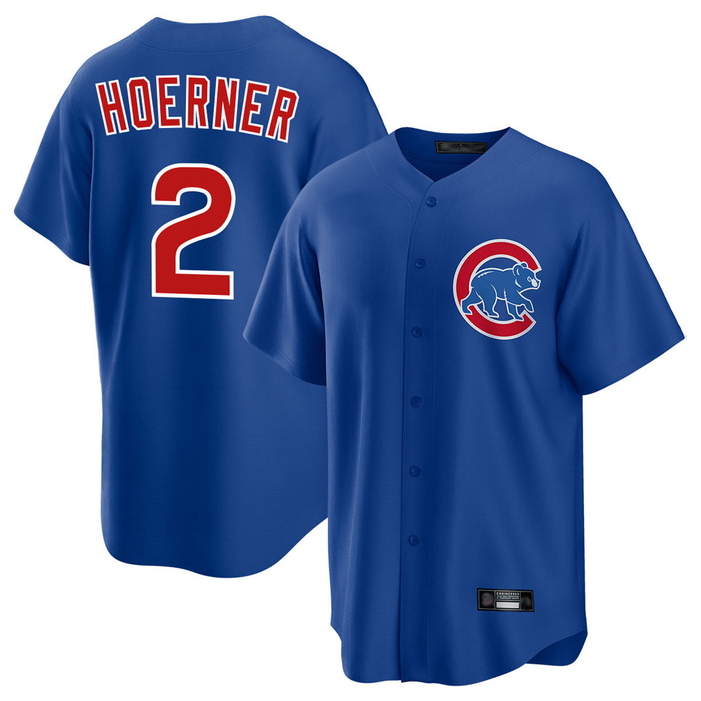 C.Cubs #2 Nico Hoerner Player Royal Home Game Jdoa Stitched Jerseys