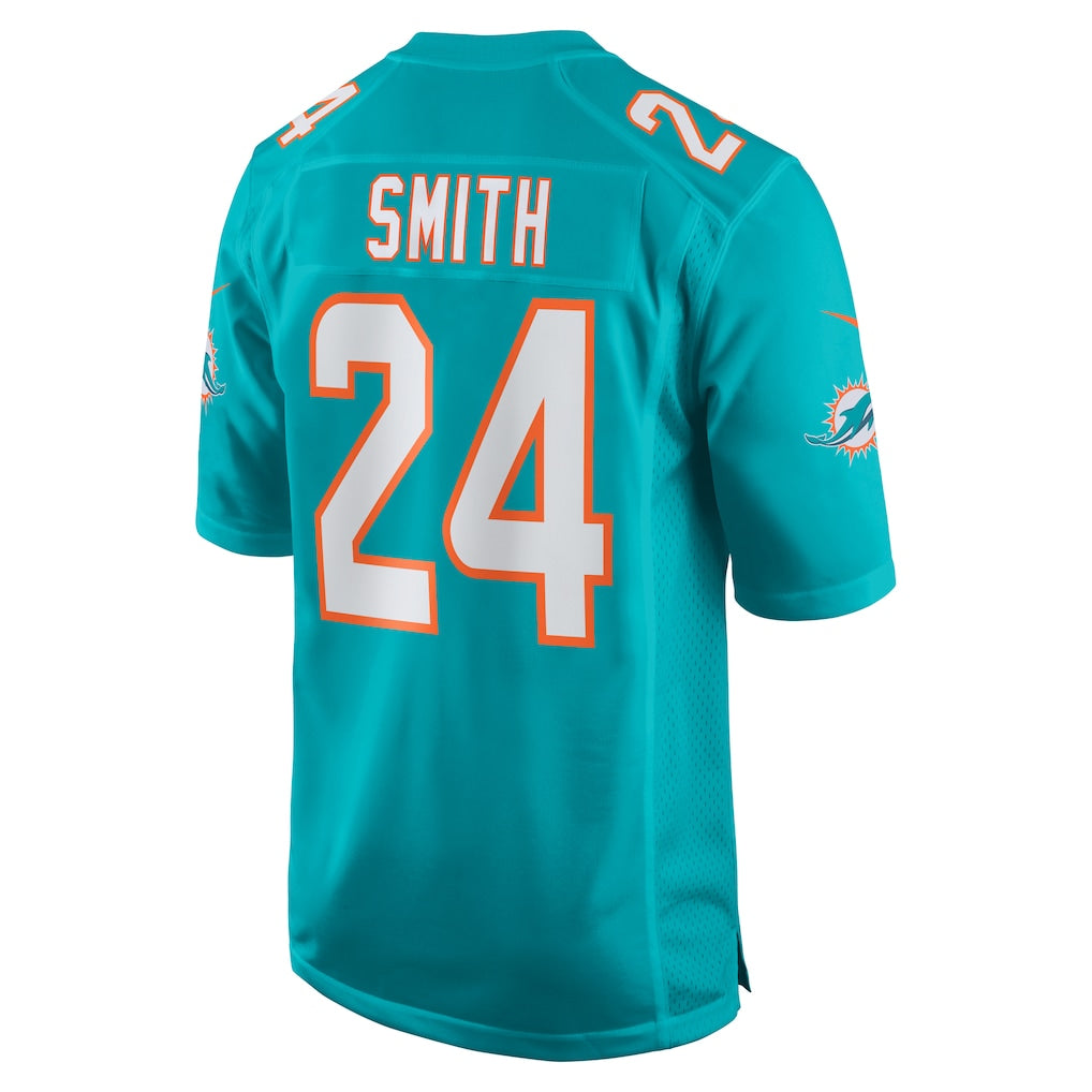 Jdoa M.Dolphins #24 Cam Smith Aqua Game Jersey