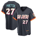 S.Diego Padres #27 Nick Pivetta Player Obsidian 2026 City Connect Home Limited T-shirt Jdoa Stitched Jerseys