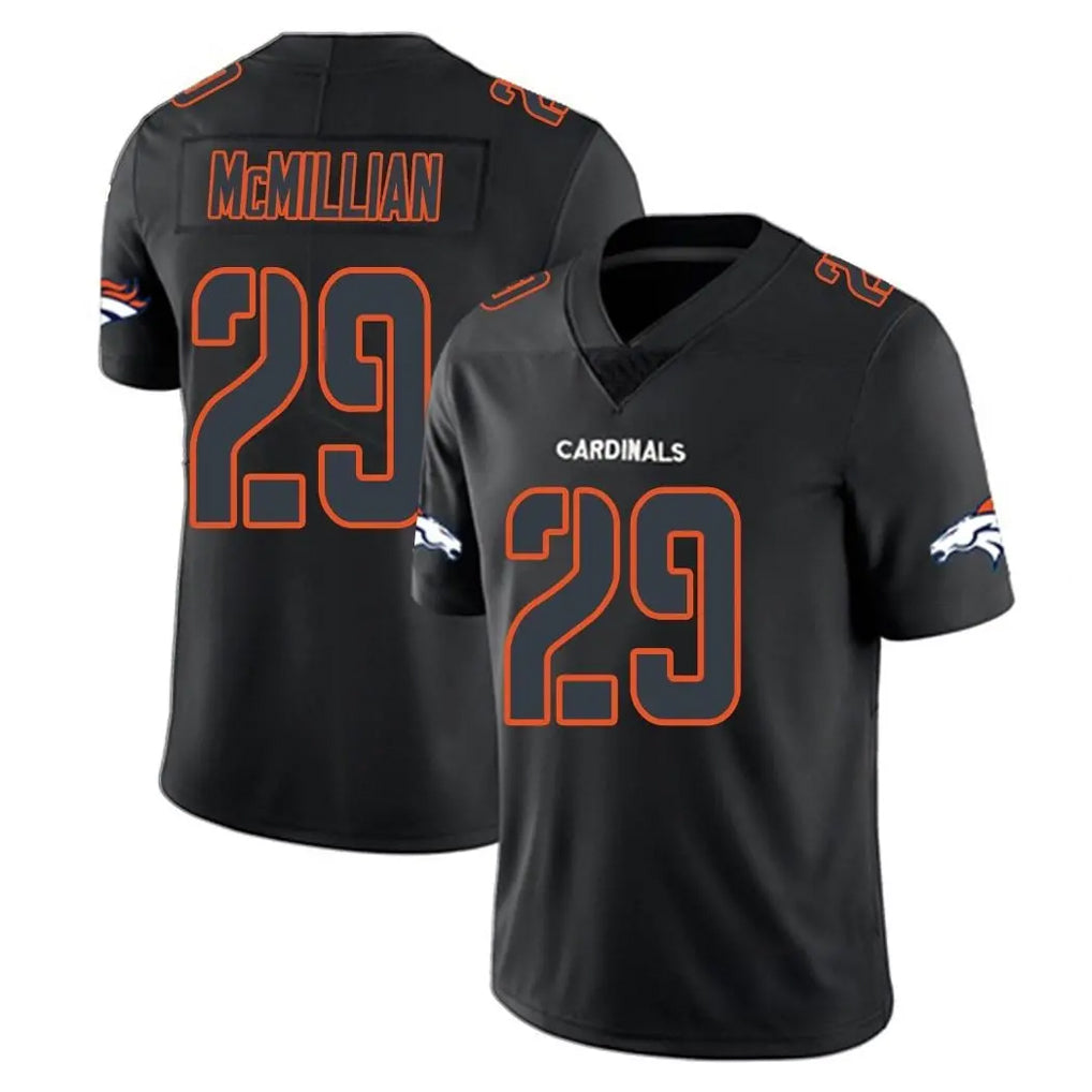 D.Broncos #29 Ja'Quan McMillian Player Black Impact Limited Game Jdoa Stitched Jerseys