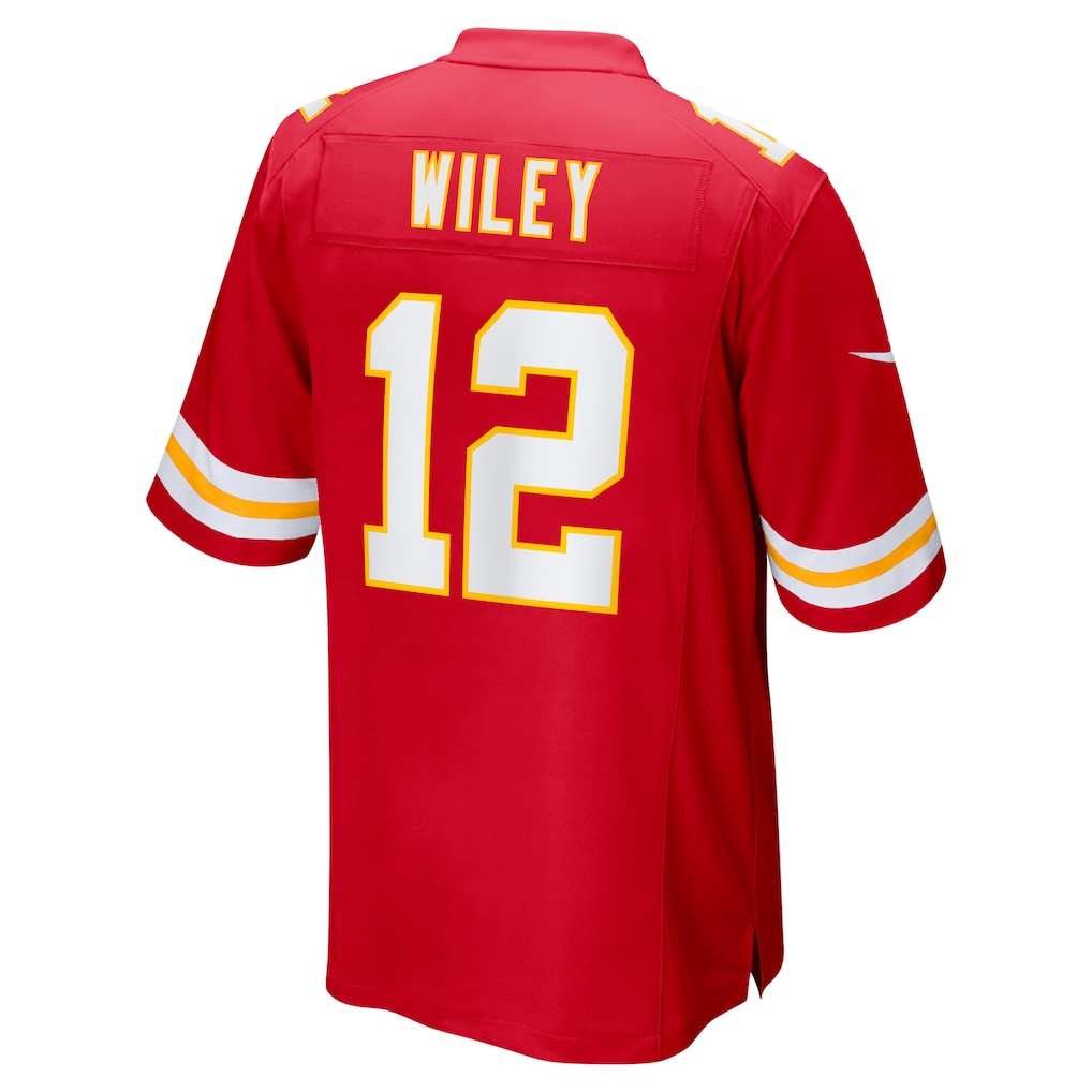 Jdoa KC.Chiefs #12 Jared Wiley Red Game Jersey