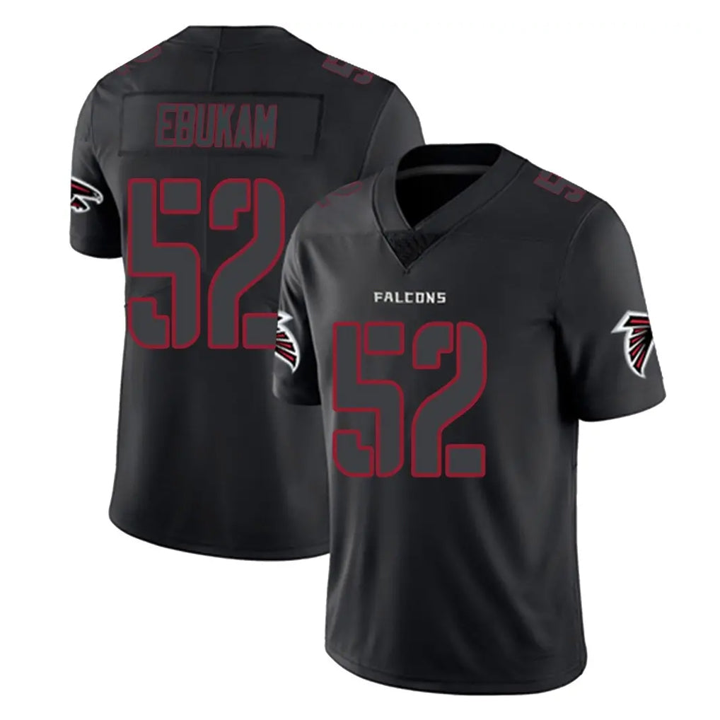 A.Falcons #52 Samson Ebukam Player Black Impact Limited Game Jdoa Stitched Jerseys