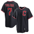 C.Guardians #7 George Valera Player Navy Home Game Jdoa Stitched Jerseys