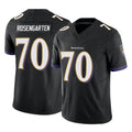 B.Ravens #70 Roger Rosengarten Player Black Vapor F.U.S.E. Limited Jdoa Stitched Jerseys